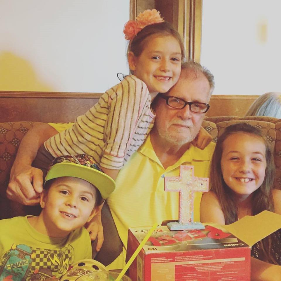 Richard Rash with grand-kids.